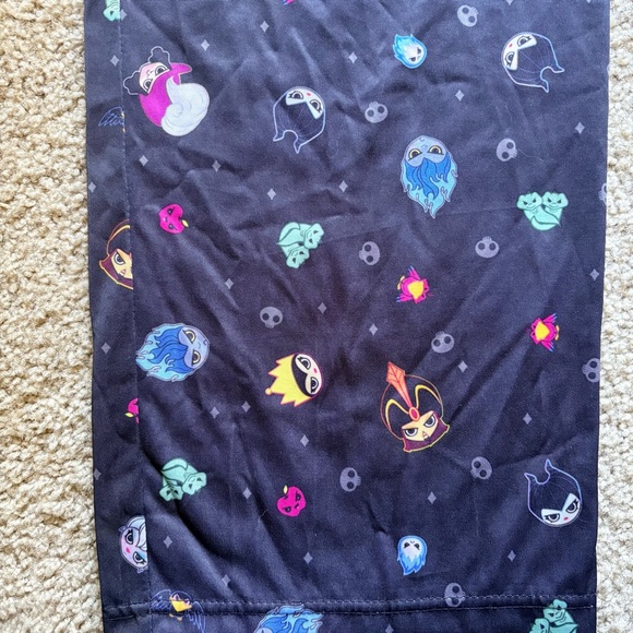 Disney Chibi Original Villains Print Lounge Pants Size LG Maleficent Ursula Hook - Picture 2 of 5